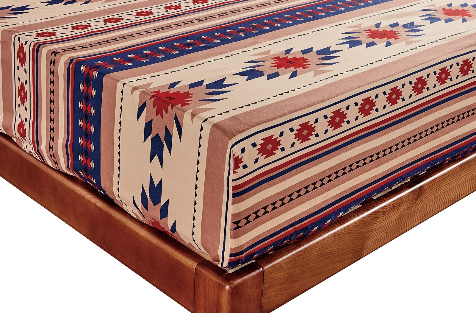 Chezmoi Collection 4-Piece Southwestern Tribal Multi-Color Sheet Set