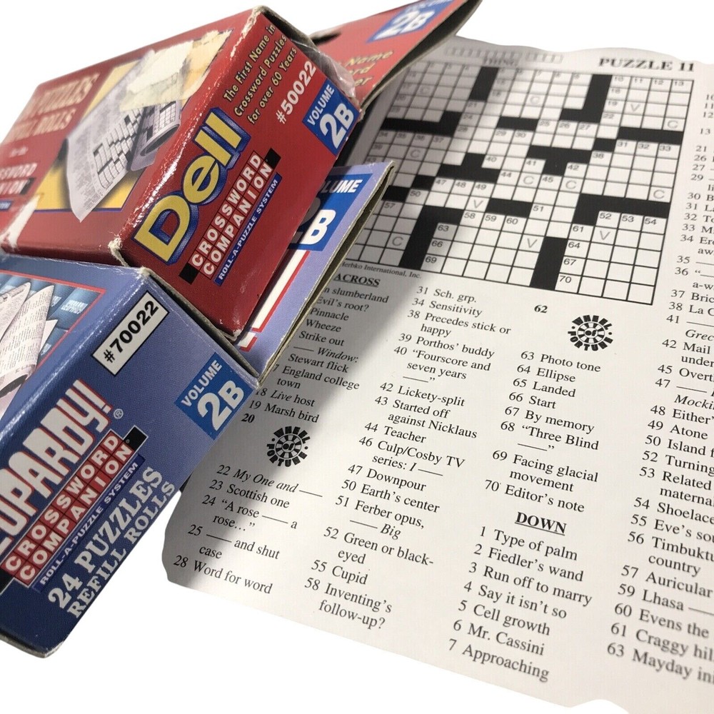 Herbko Crossword Companion Roll A Puzzle Scrolling With 2 Extra Scroll Boxes