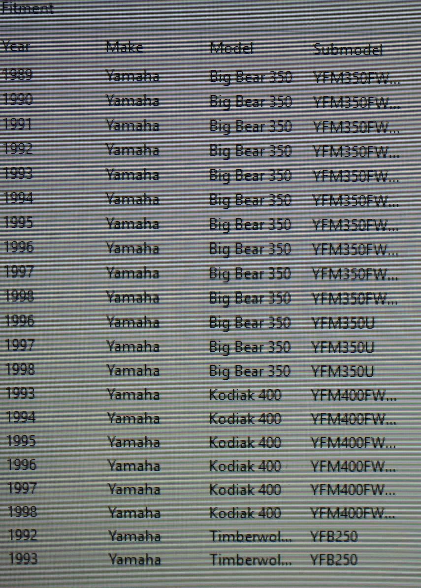 89-98 Yamaha Big Bear 350 93-98 Kodiak 400 Oem Left Or Right Front Brake Drum