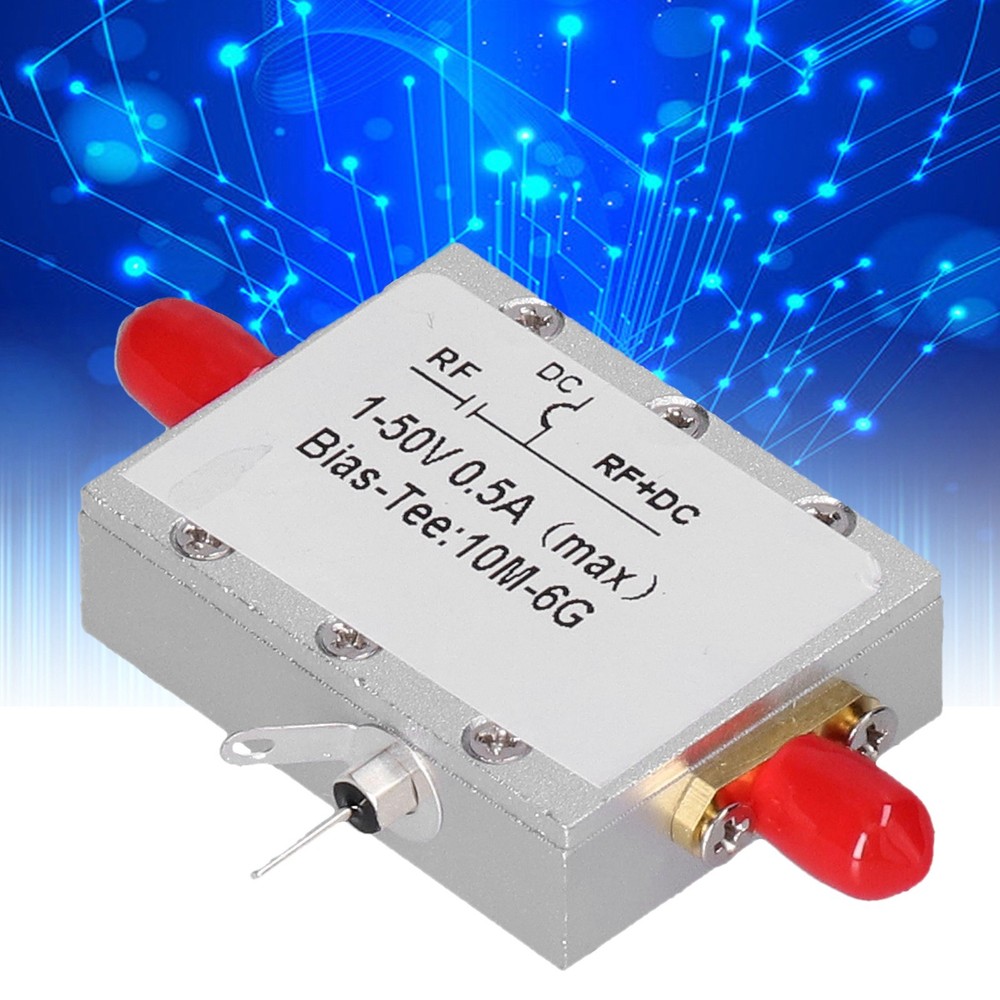 Bias Tee Module Coaxial Feed Low Insertion Loss RF DC Blocker Accessory 10MHz‑6ˇ