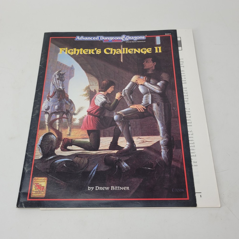 Advanced Dungeons & Dragons 2nd Edition, Fighters Challenge II, softback book