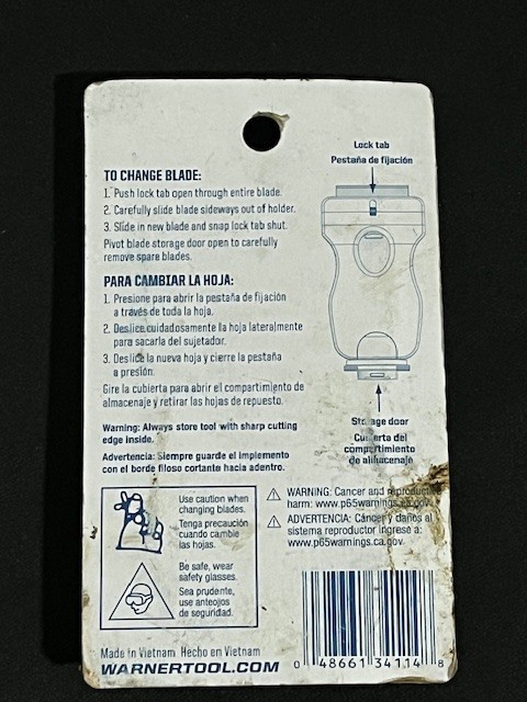 Warner Mini Glass Scraper #34114