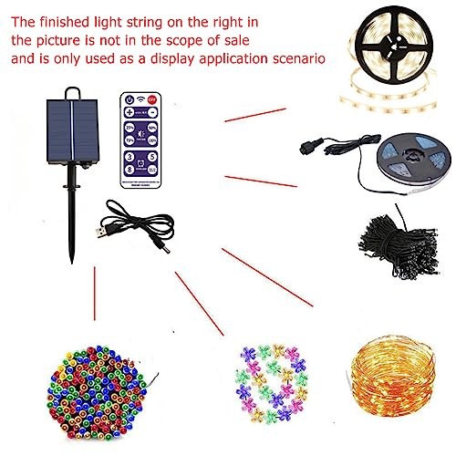 Solar Battery Box for LED String Lights, Outdoor String Lights Control 24V