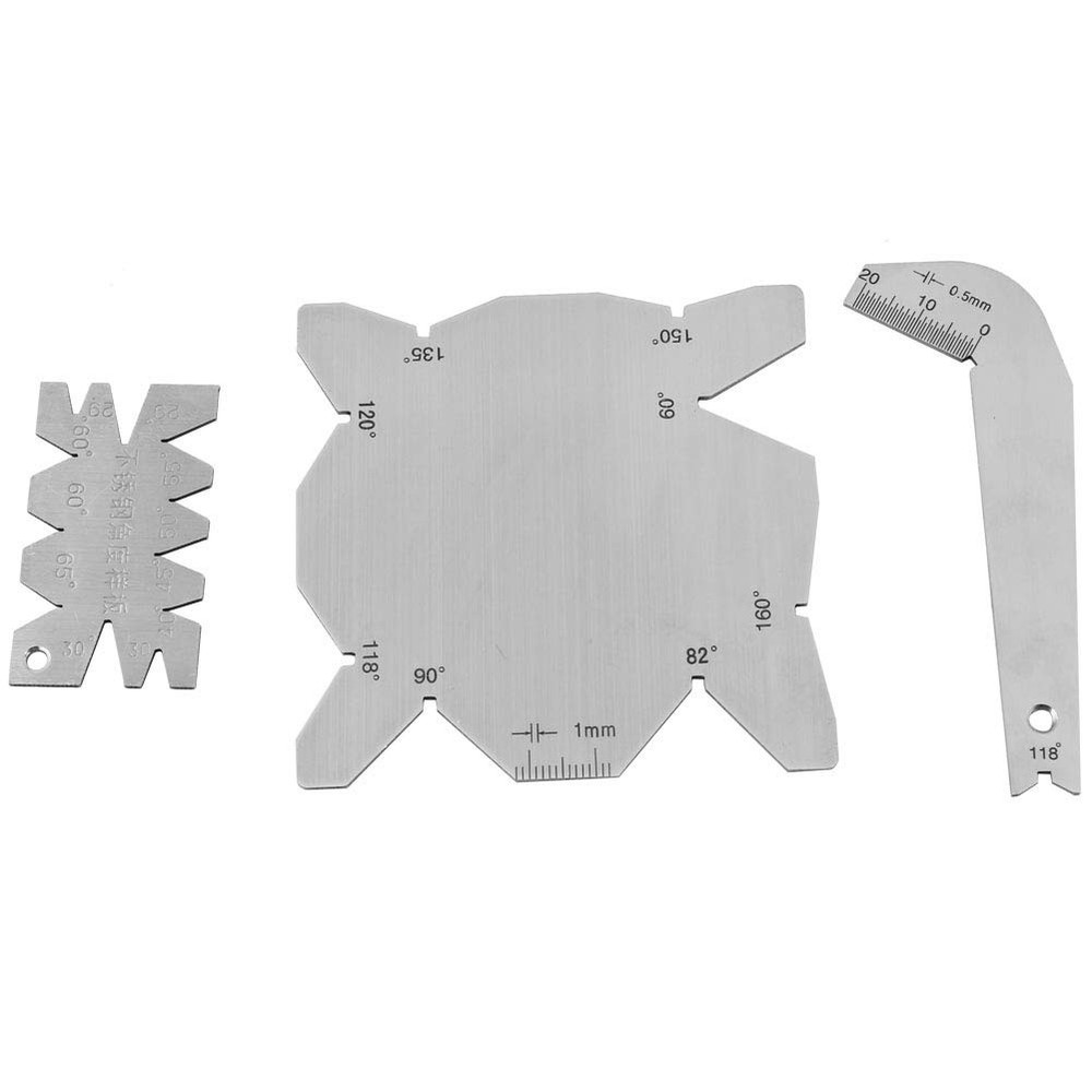 Drill Gauge, 3Pcs Drill Bits Angle Gauge Set Dirll Sharpener Tools S/S Angle ...