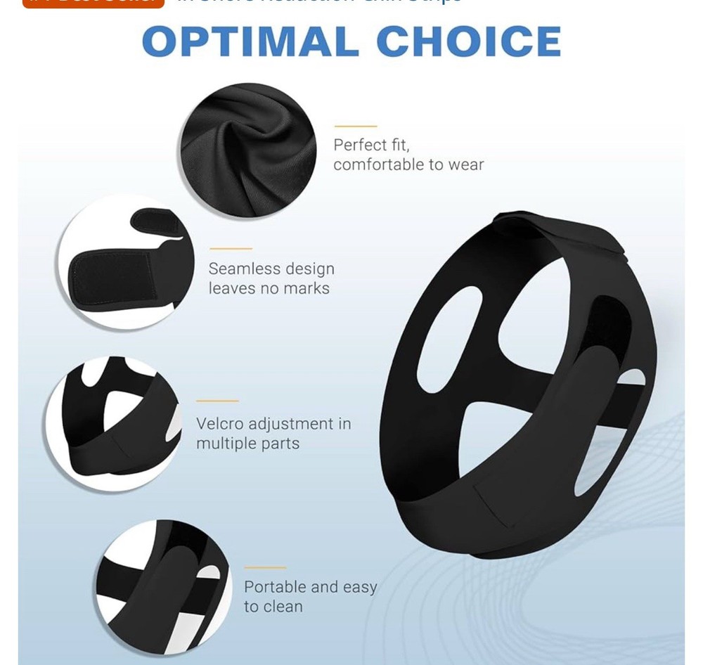Anti Snoring Chin Strap Adjustable, Effective Anti Snoring Device