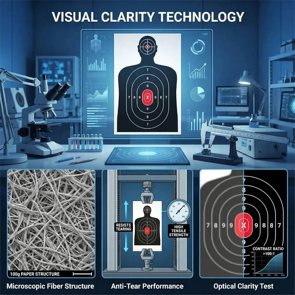 Shooting Target, Targets for Pistol Shooting Targets for the Range, 14x22, 50pk