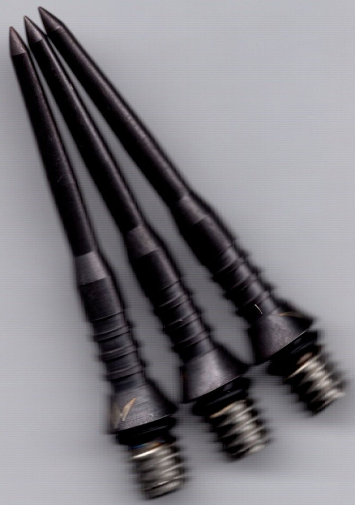 MISSION BLACK TITANIUM Ribbed 30mm 2ba Conversion Dart Points: 3 per order