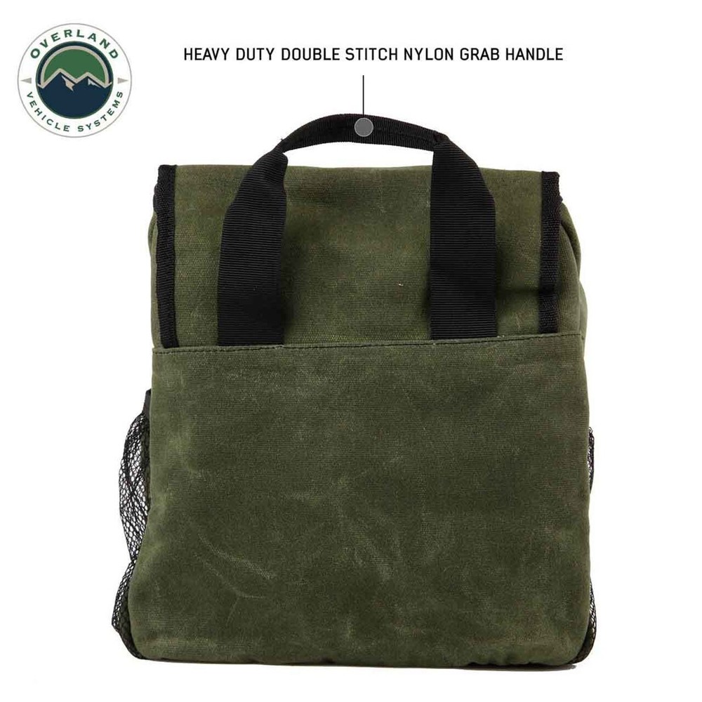 Overnight Bag with Handle & Straps - #16 Waxed Canvas Storage