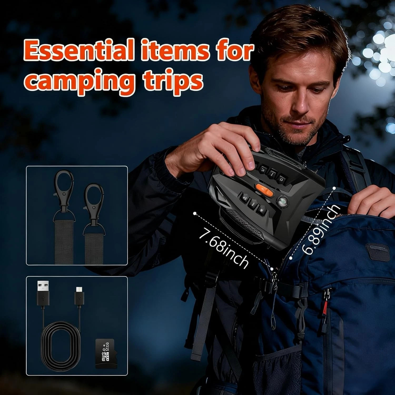 🥇Night Vision Goggles, 4K Night Vision Binoculars 5000mAh Charging Battery 32GB