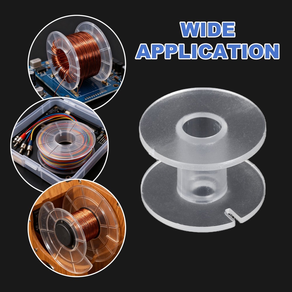 10pcs Speaker Crossover Bobbin Spools Coil, 25x17mm ABS Empty Spools