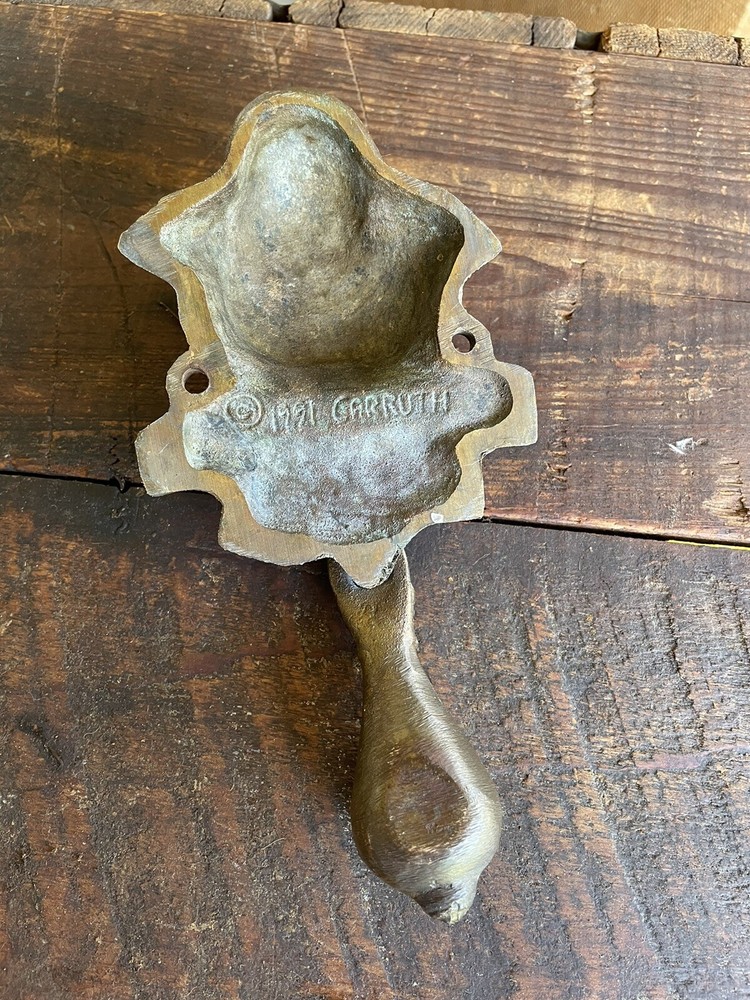 Vintage Solid Brass Bird Door Knocker CARRUTH 1991