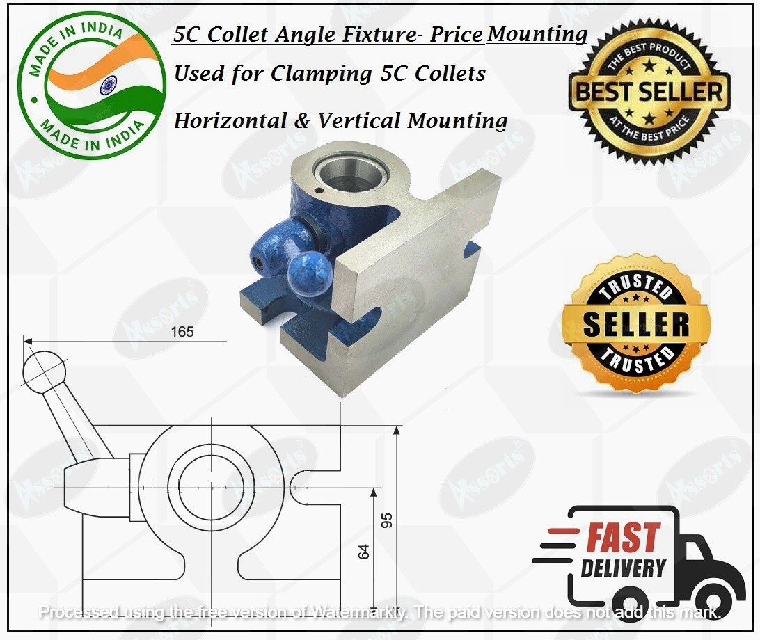 5C Horizontal-Vertical Angle Collet Holding Fixture
