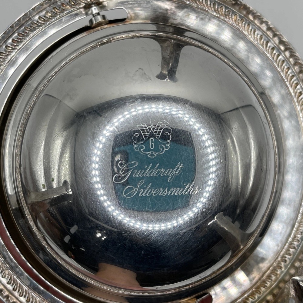 GUILDCRAFT SILVERSMITHS Rolltop Caviar Dish (Silverplate)