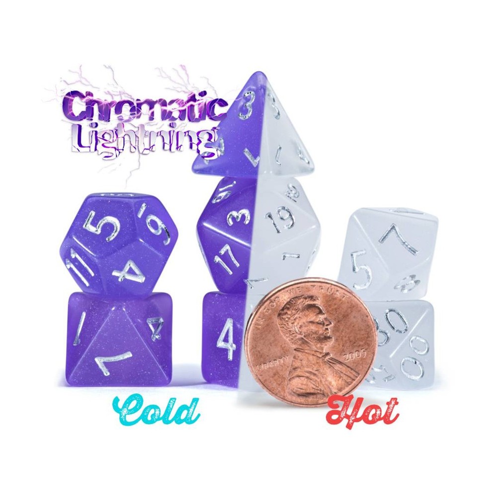 Gate Keeper Mighty Tiny Dic  Poly Set - Chromomancy, Chromatic Lightning ( New