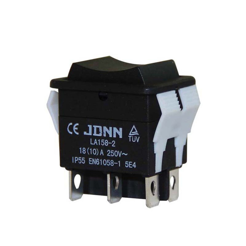 Micro Electric Control Switch Assembly LA158-210A Double Reset Switch Black
