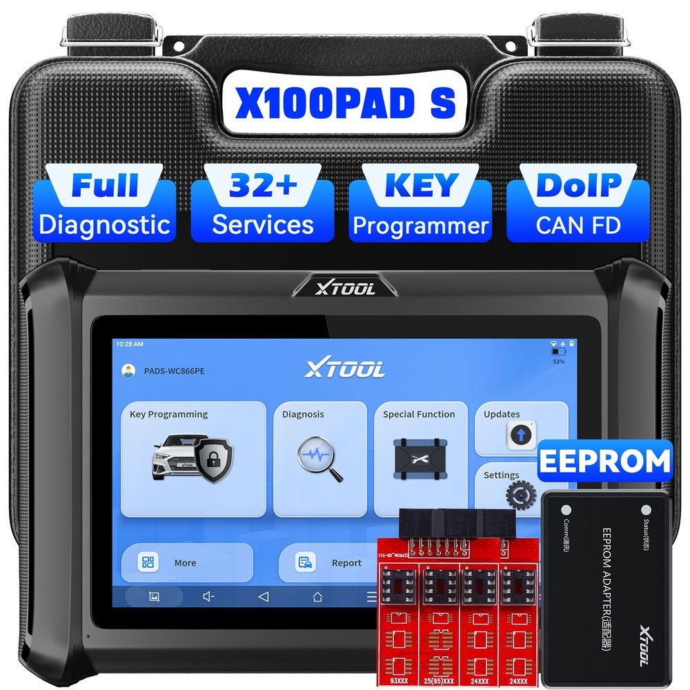 XTOOL X100PADS OBD2 Scanner IMMO Car Key Programmer Full System Diagnostic Tool