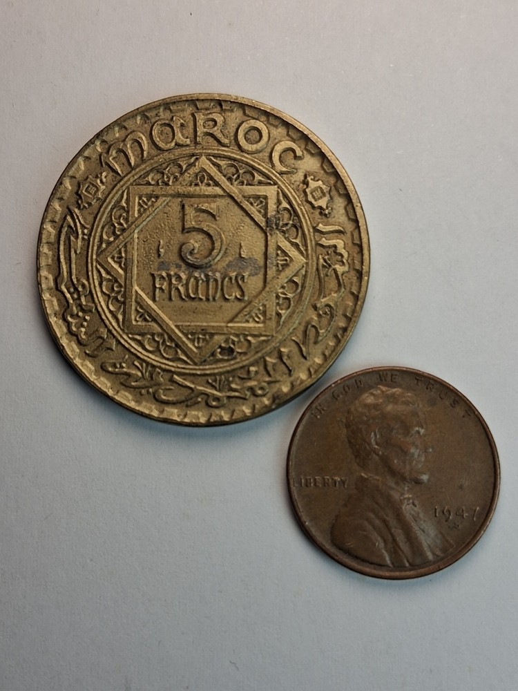 1365 (1946) Morocco 5 Francs