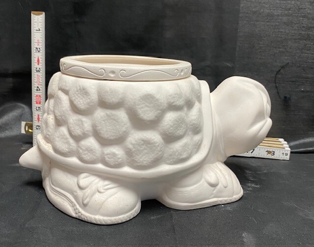 Ready to Paint Ceramic Bisque Turtle Planter