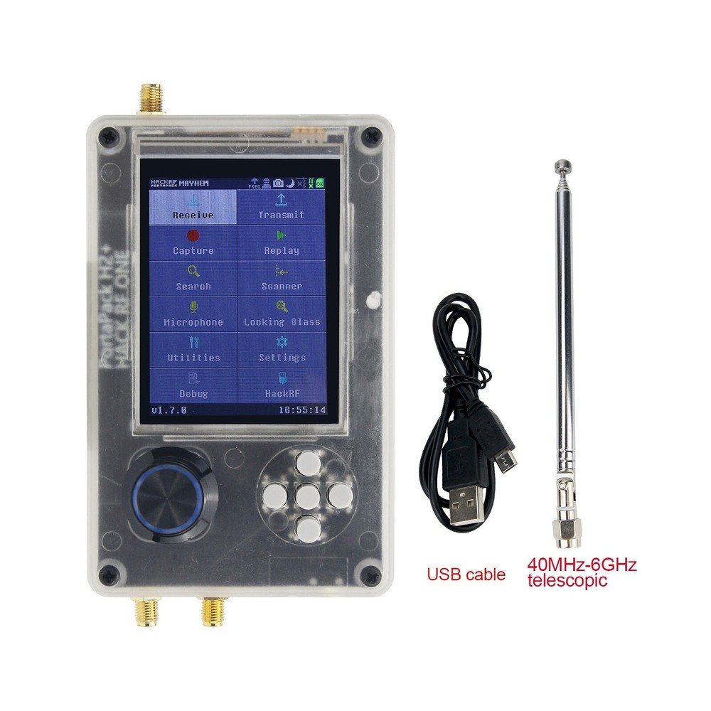 Upgraded PortaPack H2 3.2" LCD + Shell Assembled + Antenna + USB Cable