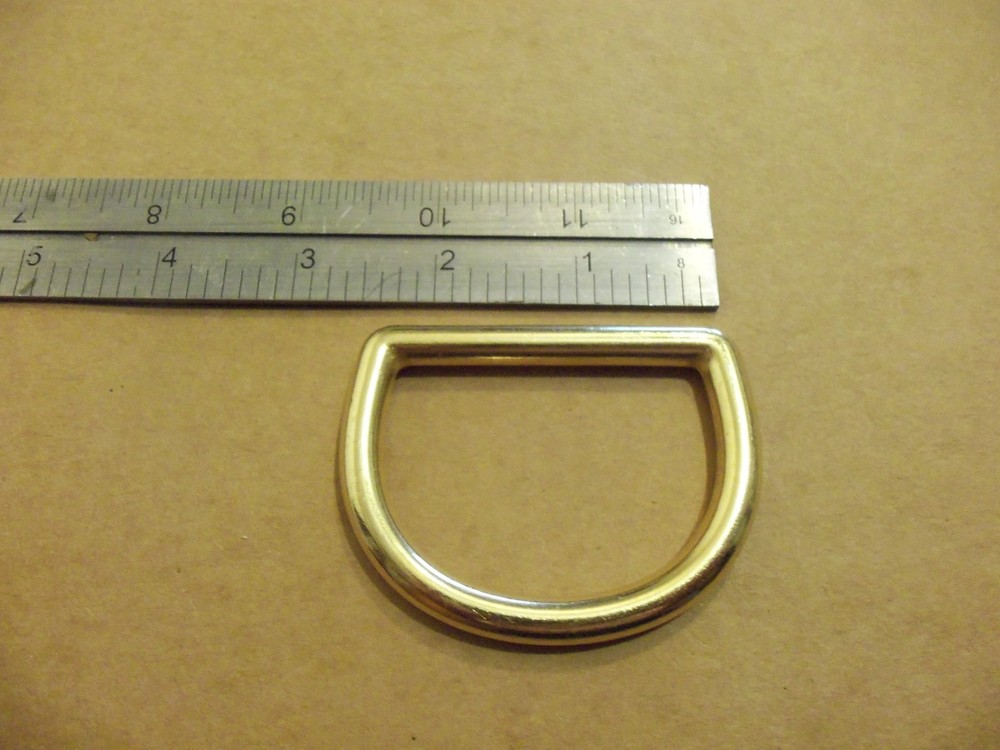 2" Solid Brass Cast D Rings (Pack Of 5)