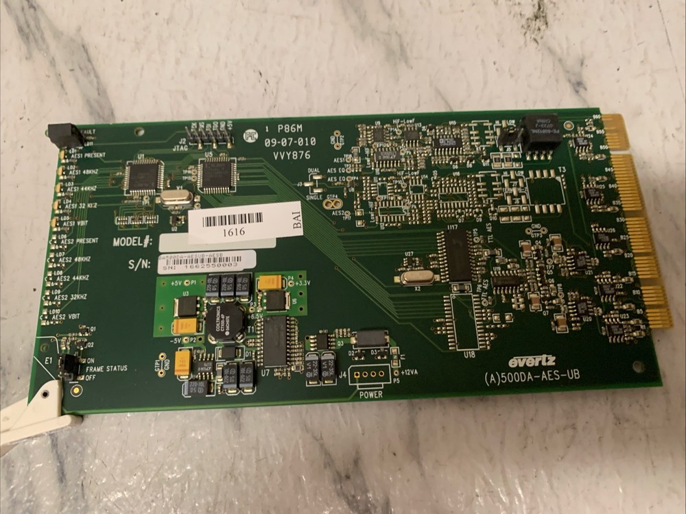Evertz (A)500DA-AES-UB Audio Distribution Amplifier Card