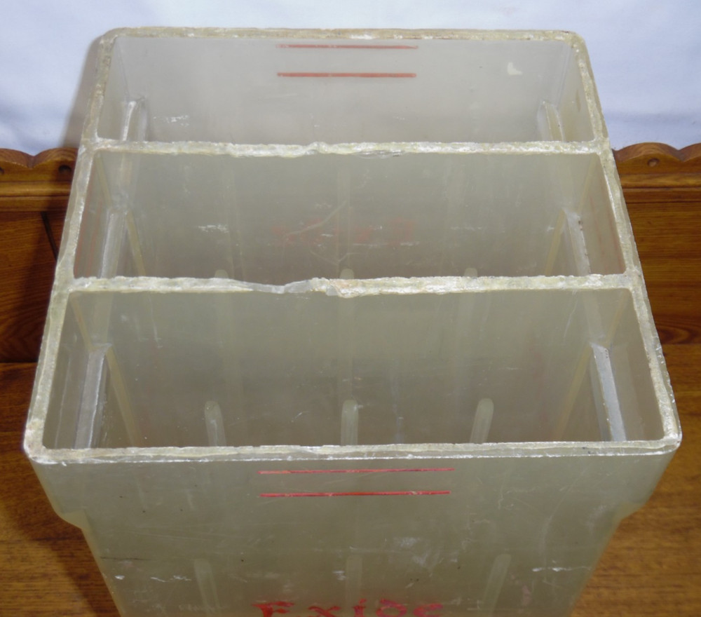 Vintage Plastic Exide Battery Container