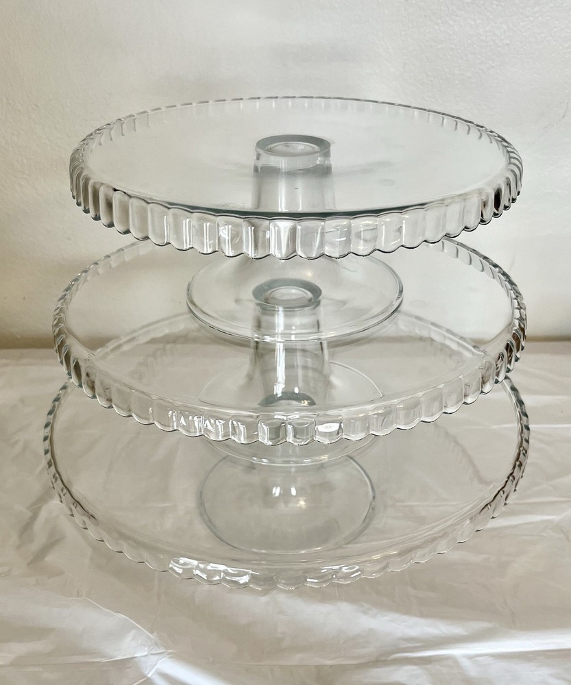 3-piece Pasabahce Cake Stands