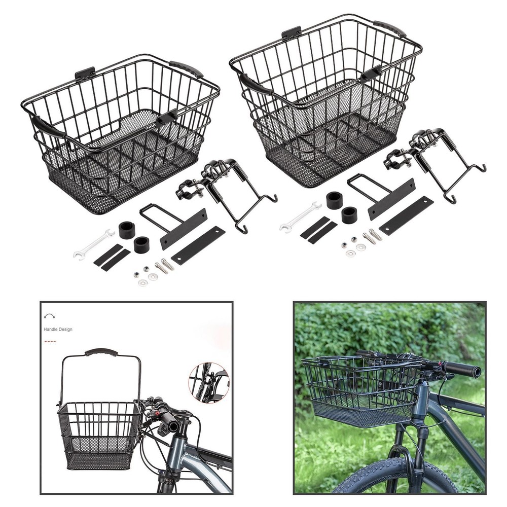 Front bicycle basket, frame basket, luggage rack, easy assembly, universal
