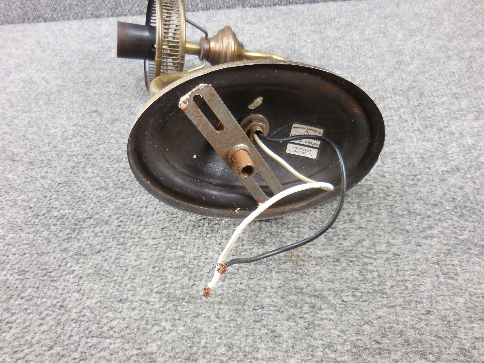 Vintage Pair Forecast Lighting Co. D-2938 Electric Fixture Wall Sconce