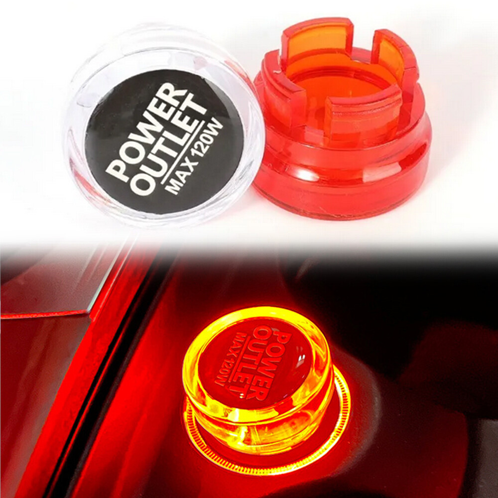 Car Interior Cigarette Lighter Cover Power Outlet Button Socket Plug Cap Cover