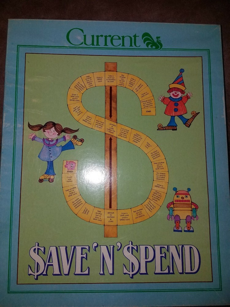 Used Vintage Current Save N Spend Board Game 1982 *READ DESCRIPTION*