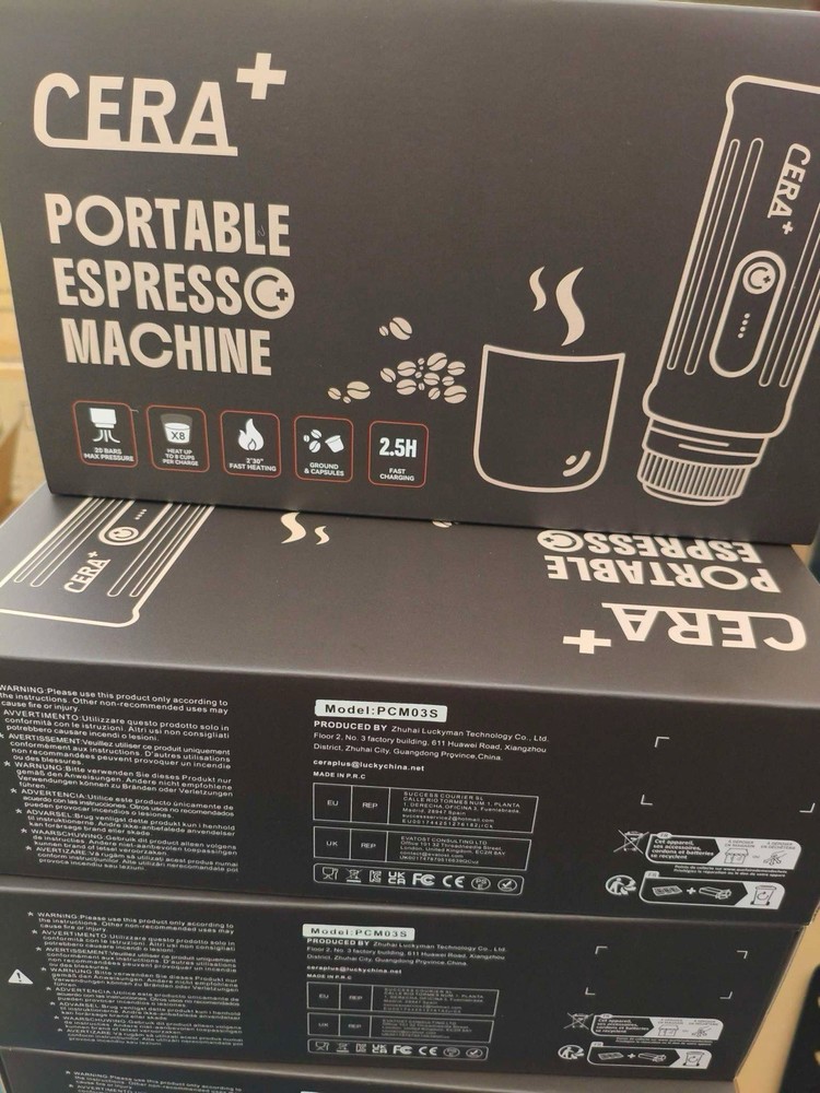 Portable Espresso Maker with Travel Case Black