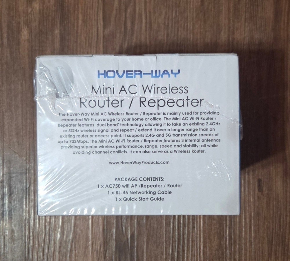 HOVER WAY AC750 MINI AC WIRELESS ROUTER/REPEATER