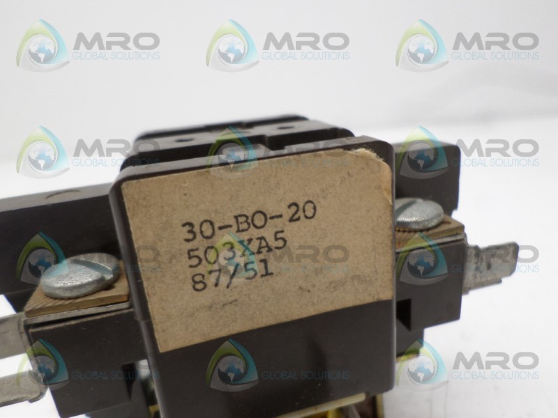ELMWOOD 30-B0-20 CONTACTOR NSNP