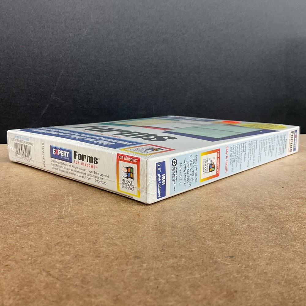 Expert Software Forms For Microsoft Windows 3.1 3.5” Disks Factory Sealed