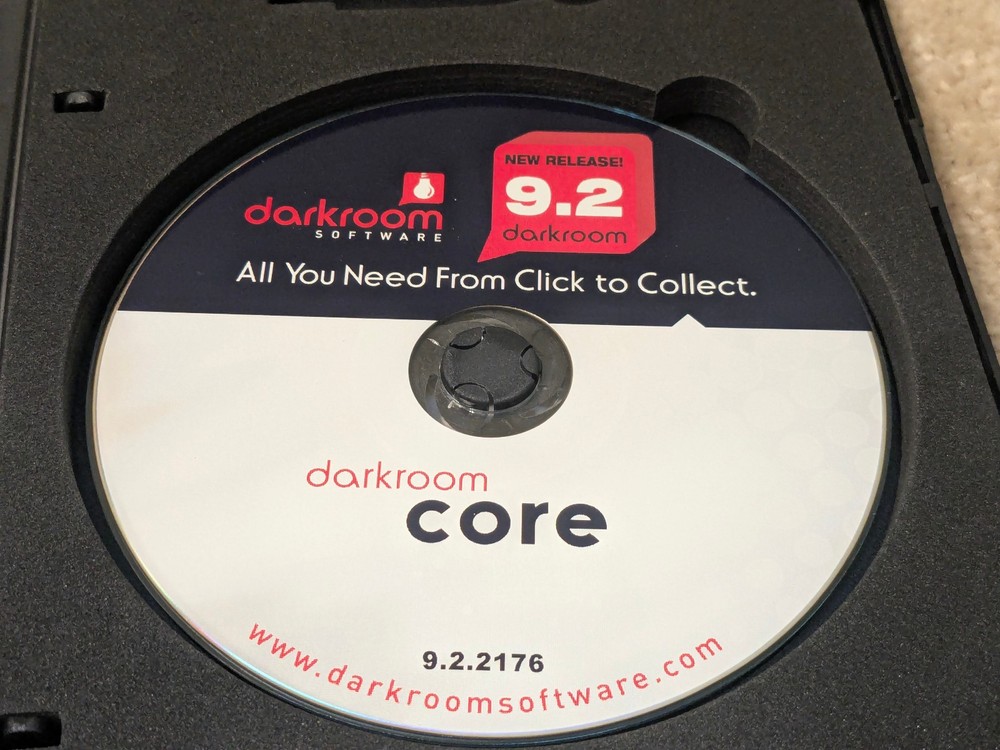 DARKROOM Software Core edition 9.2 CD & case only - No USB - No dongle