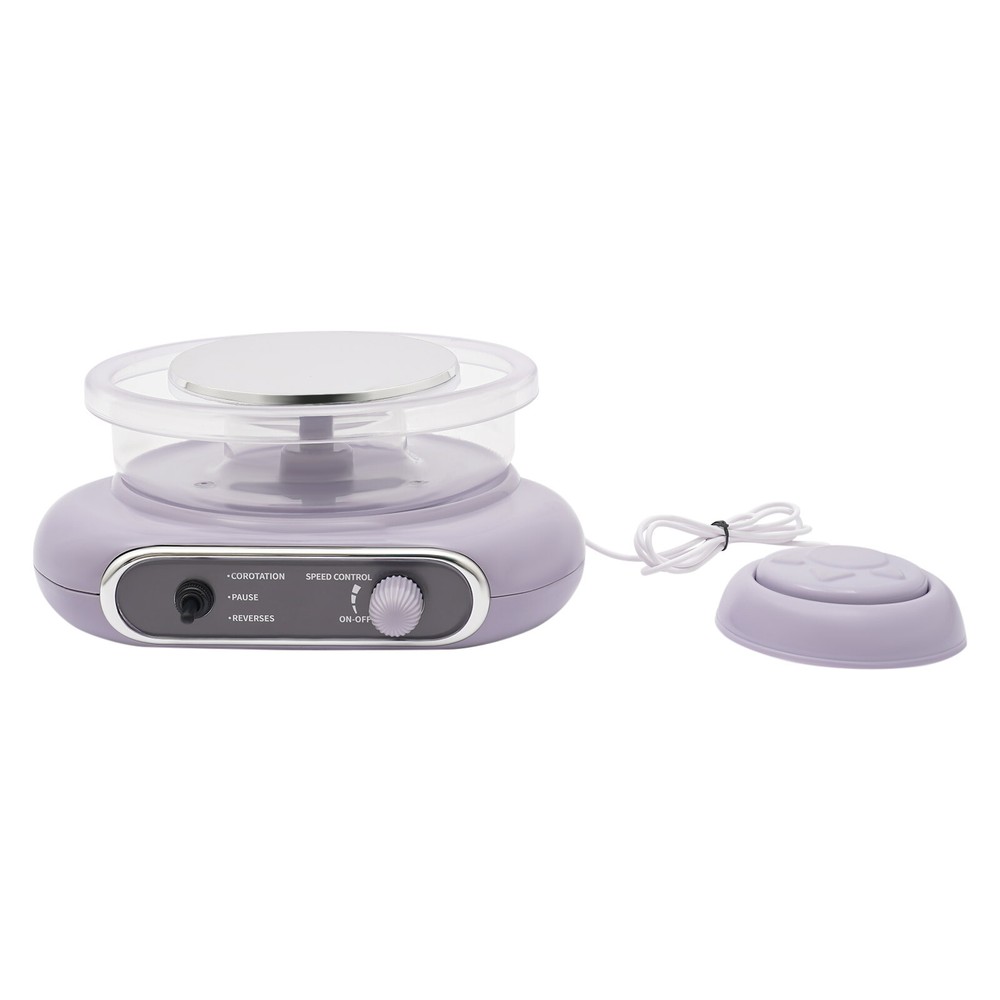 Adjustable Speed Pottery Wheel Machine for Mini Clay Crafting Fun