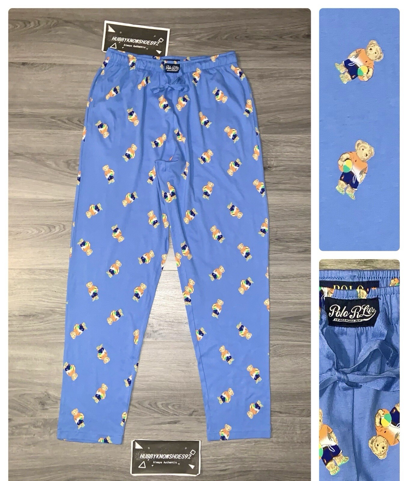 POLO RALPH LAUREN Men’s Polo Bear Light Blue Soft Cotton Pajama Sleep Pants