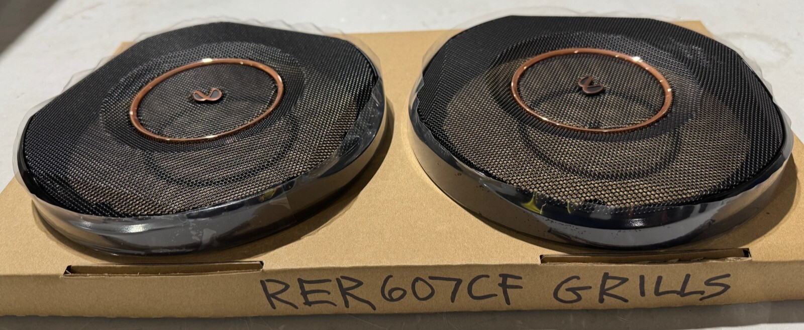 Infinity Speaker Grilles for REF607CF 6.5 Inch Steel Mesh Grills GREF607CF