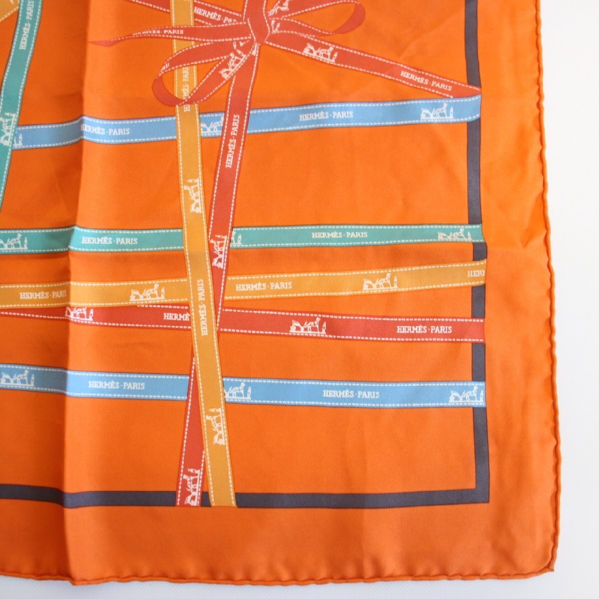 Hermès Carre Gavroche 45 Silk Scarf Orange