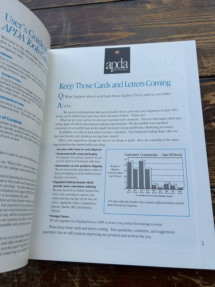 Apple APDA Tools Catalog Feb 1992 Vintage Macintosh Developer Book