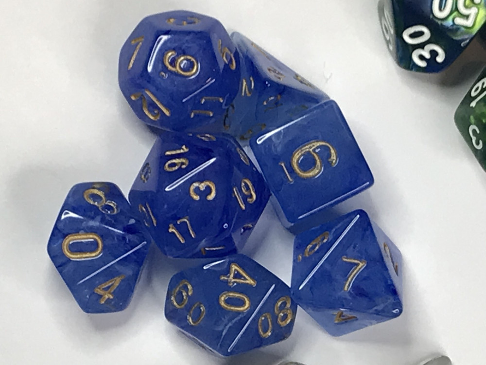 dice lot 5 beautiful polyhedral sets, gaming dice