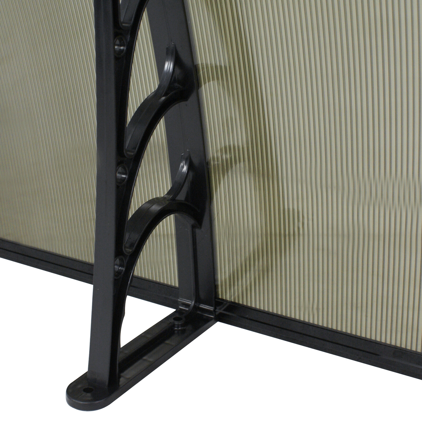 40 x 80 Window Awning Door Canopy Polycarbonate Cover, Brown