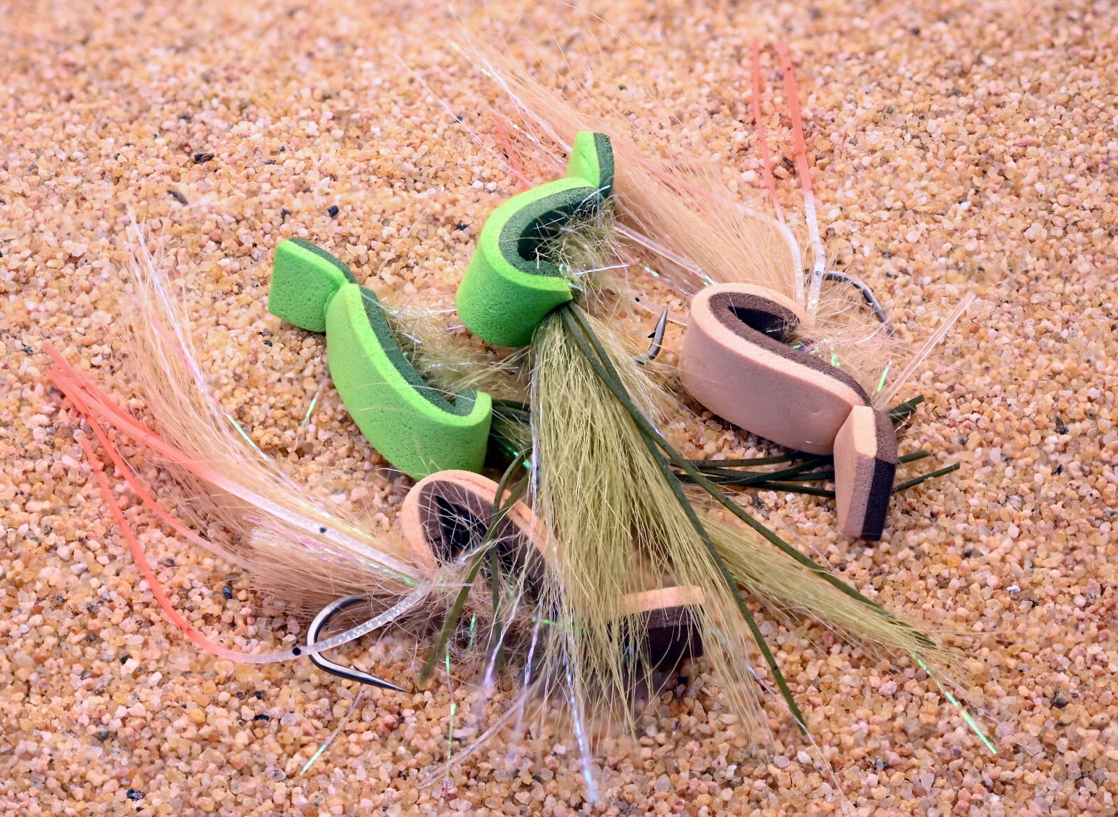 Gurgler Top Water Fly - Floating Shrimp Pattern - Choose Color - Mustad Hook #2