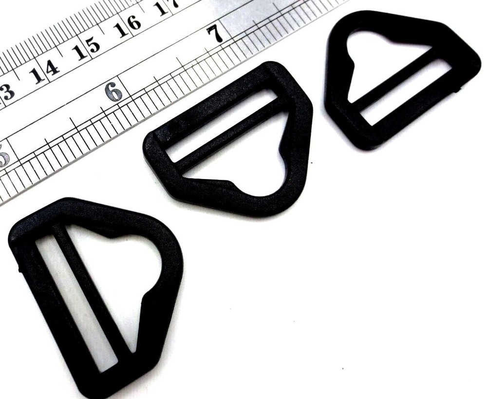 Strap Clip Triangle Holder, Fits 1", 25mm Wide Webbing Strap, Durable Plastic