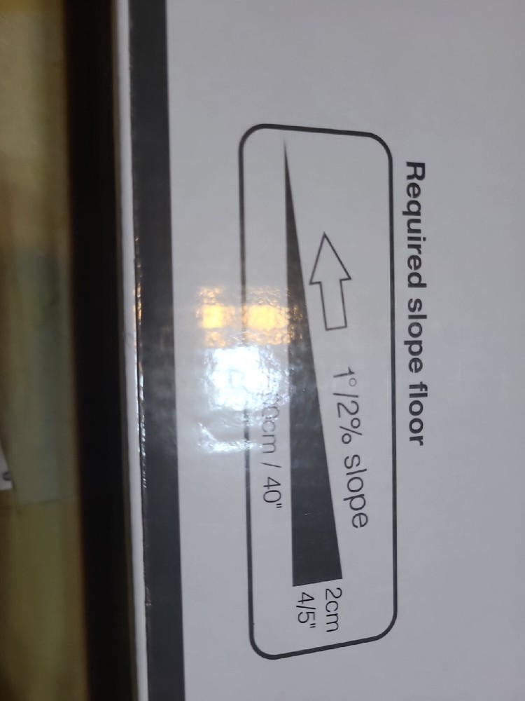 Neodrain 36 Inch Rectanglar Linear Shower Drain With Brick Pattern Grate