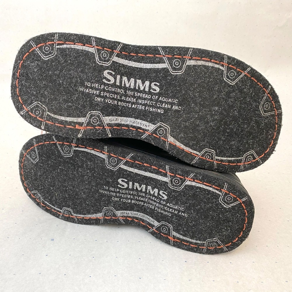 NEW Simms G3 Guide Boot/Felt Wading Boots – Gray (#8)