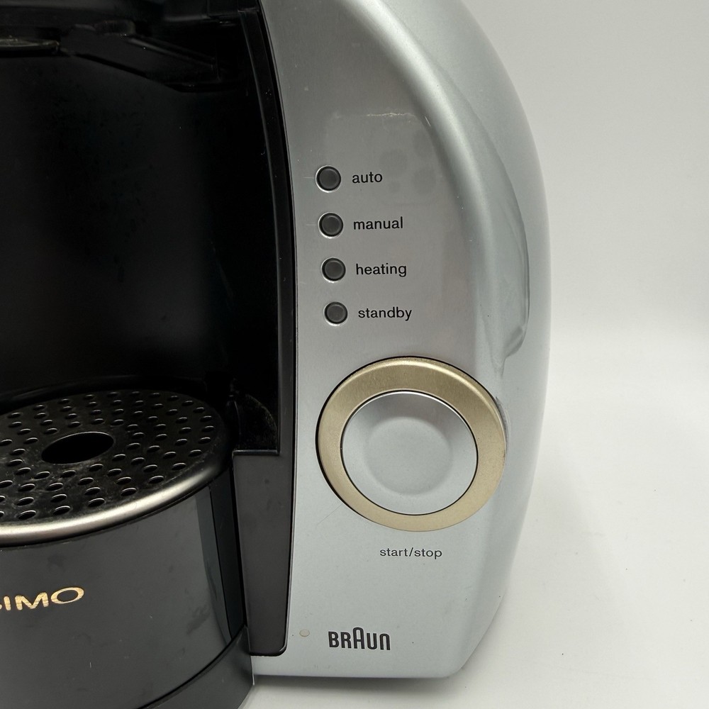 (E1) Braun Tassimo Silver Coffee Espresso Maker # 3107