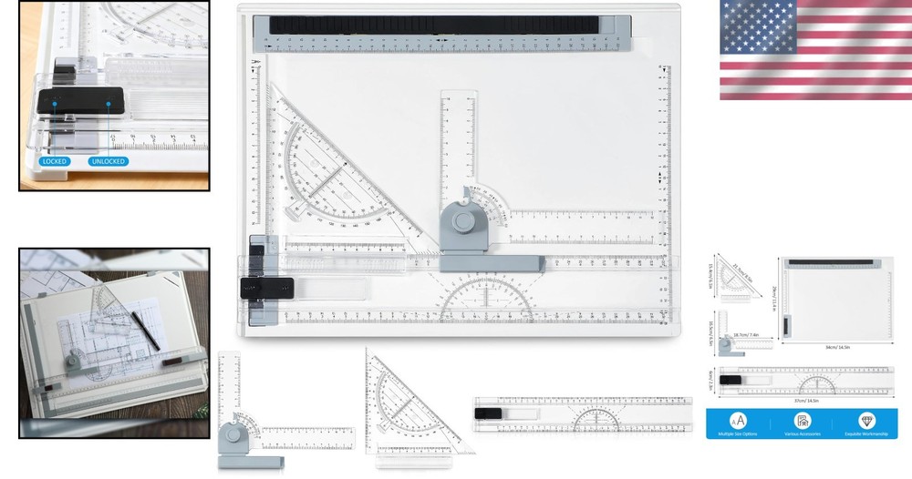 A4 Portable Drafting Table with Adjustable Angle - Multi-Function & Precision