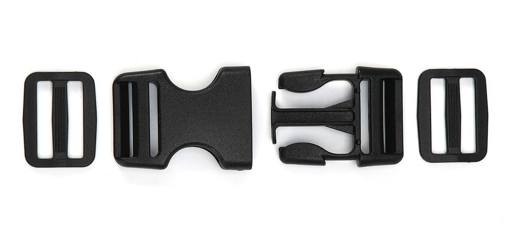 Heavy Duty Quick Release Buckles & Tri-Glides - Dual Adjustable Side Lock Cli...